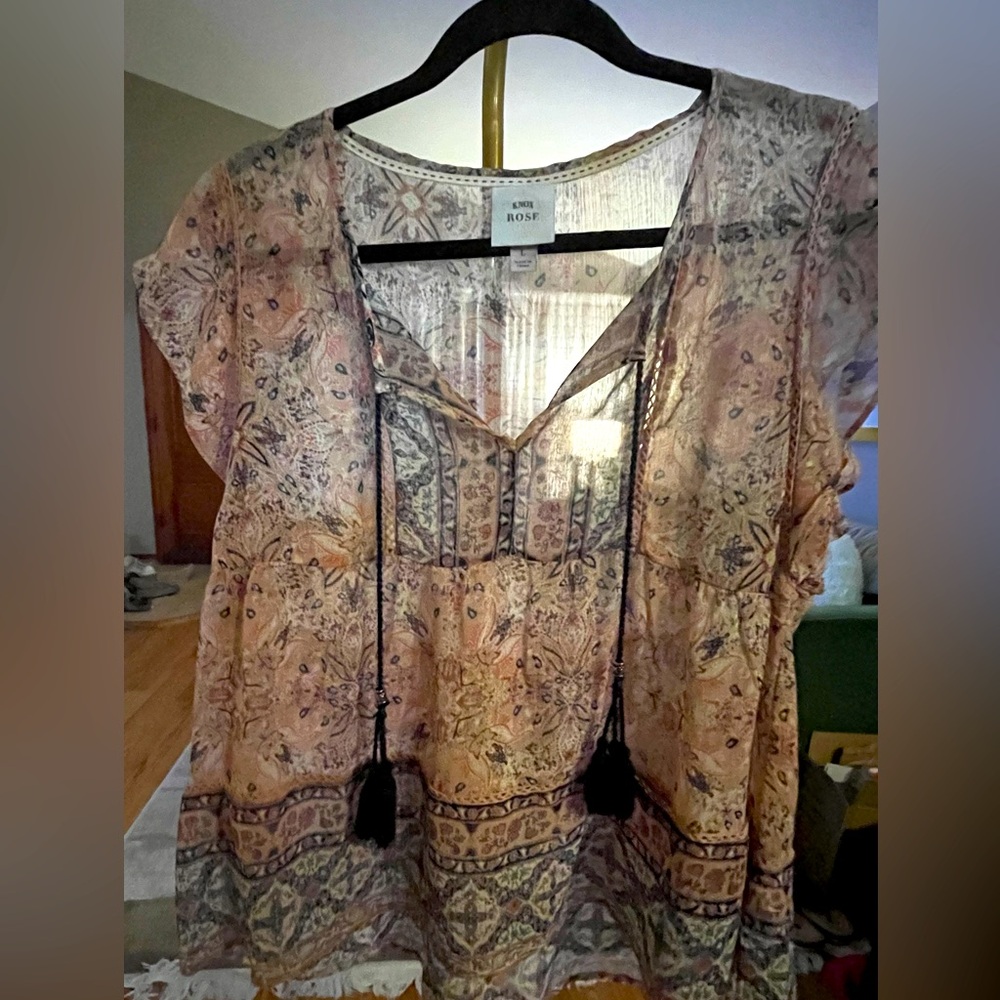 Knox Rose Summer Floral Tunic
